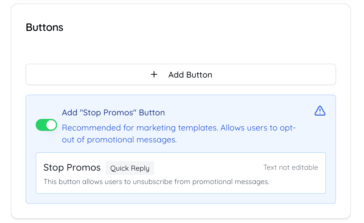 Stop Promos Option