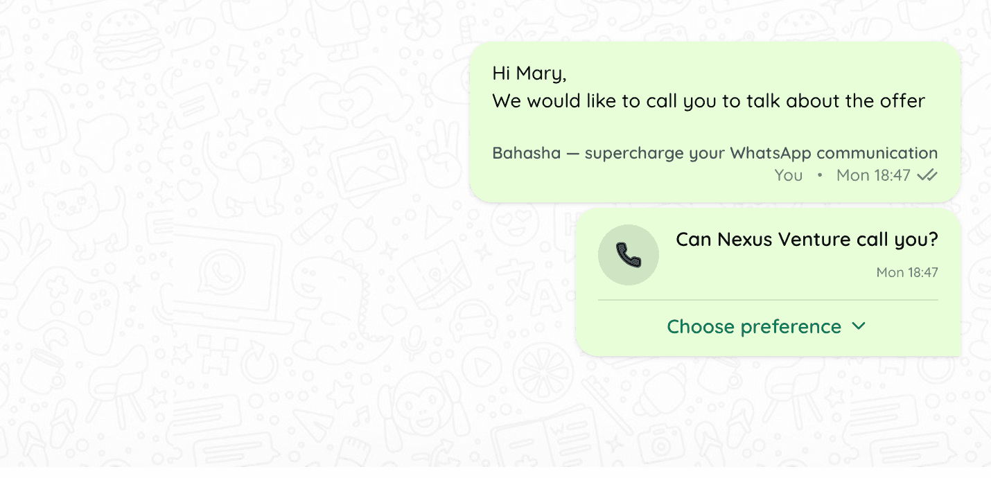 Call on WhatsApp Message Image